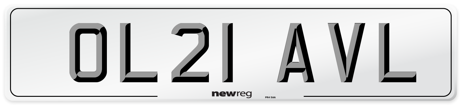 OL21 AVL Number Plate from New Reg